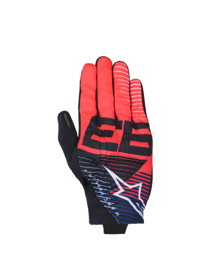 Alpinestars MM93 Reef V2 Gloves Black/Red Fluo/Blue Navy/White motorcycle gloves – image 1
