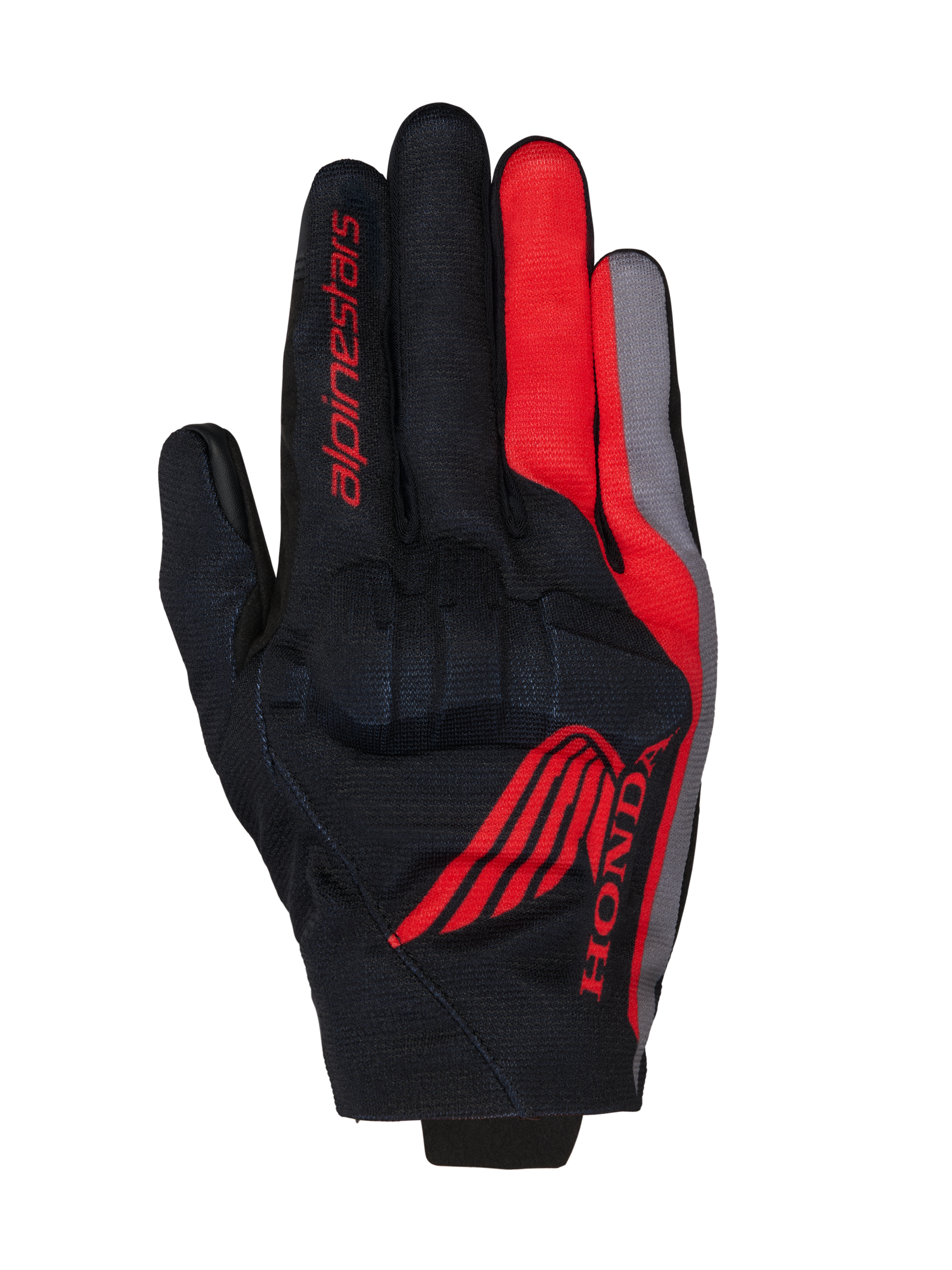 Alpinestars Honda Reef V2 Gloves Black/Bright Red/Dark Gray motorcycle gloves – image 1