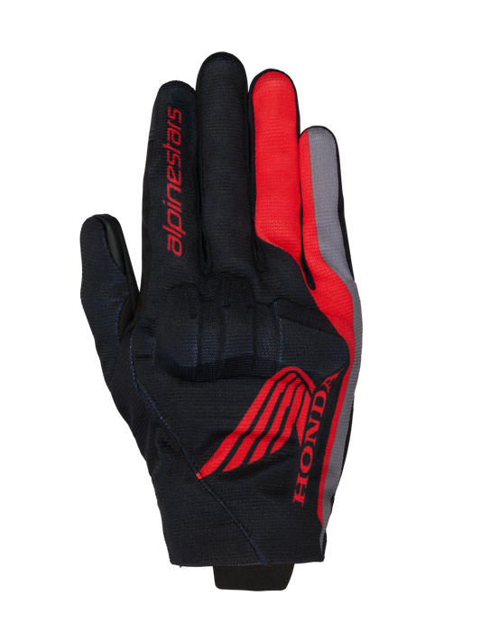 Alpinestars Honda Reef V2 Gloves Black/Bright Red/Dark Gray motorcycle gloves – image 1