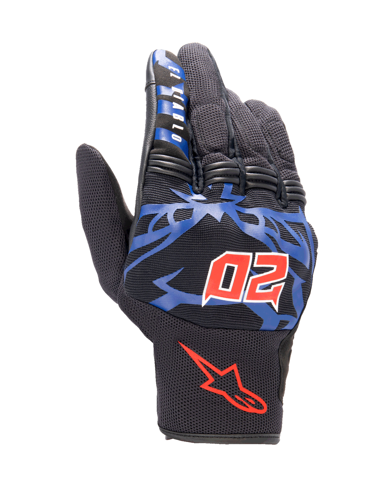 Alpinestars FQ20 Copper Gloves Black/Blue/Bright Red motorcycle gloves – image 1