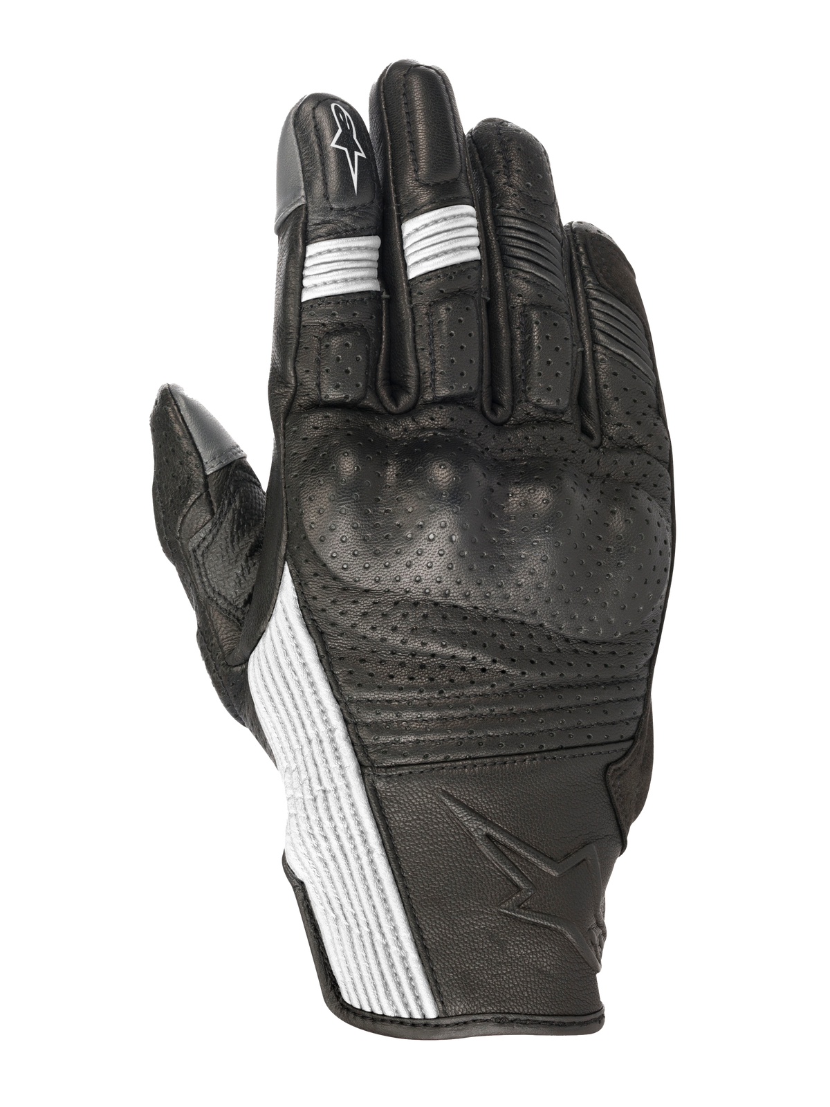 Alpinestars Mustang V2 Gloves Black/White motorcycle gloves – image 1