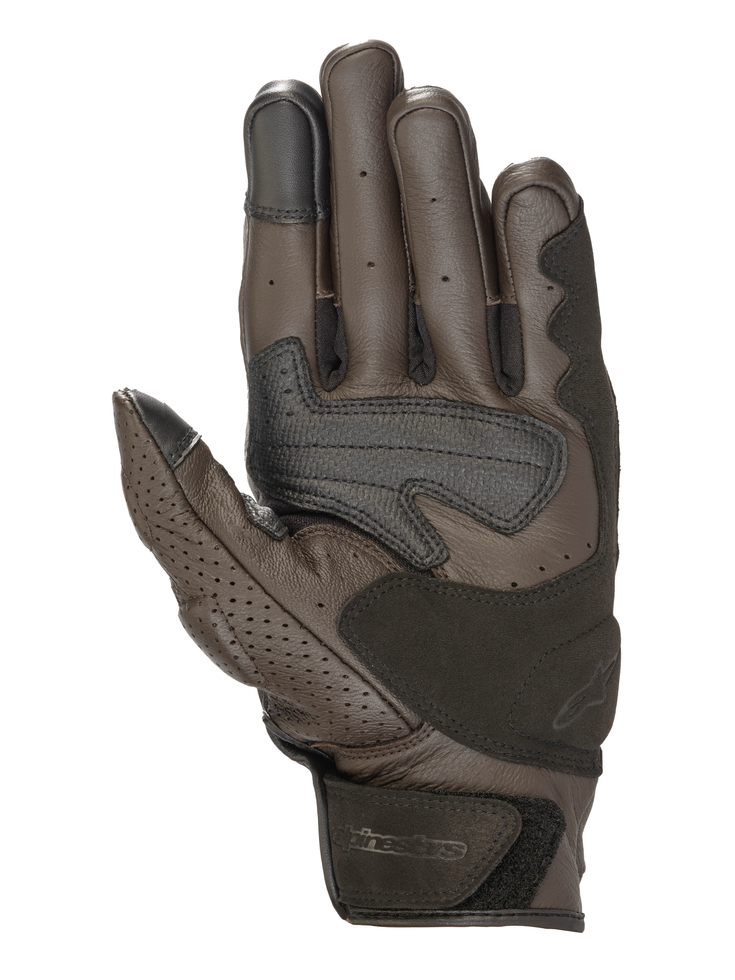 Alpinestars Mustang V2 Gloves Tobacco Brown/Black motorcycle gloves – image 2