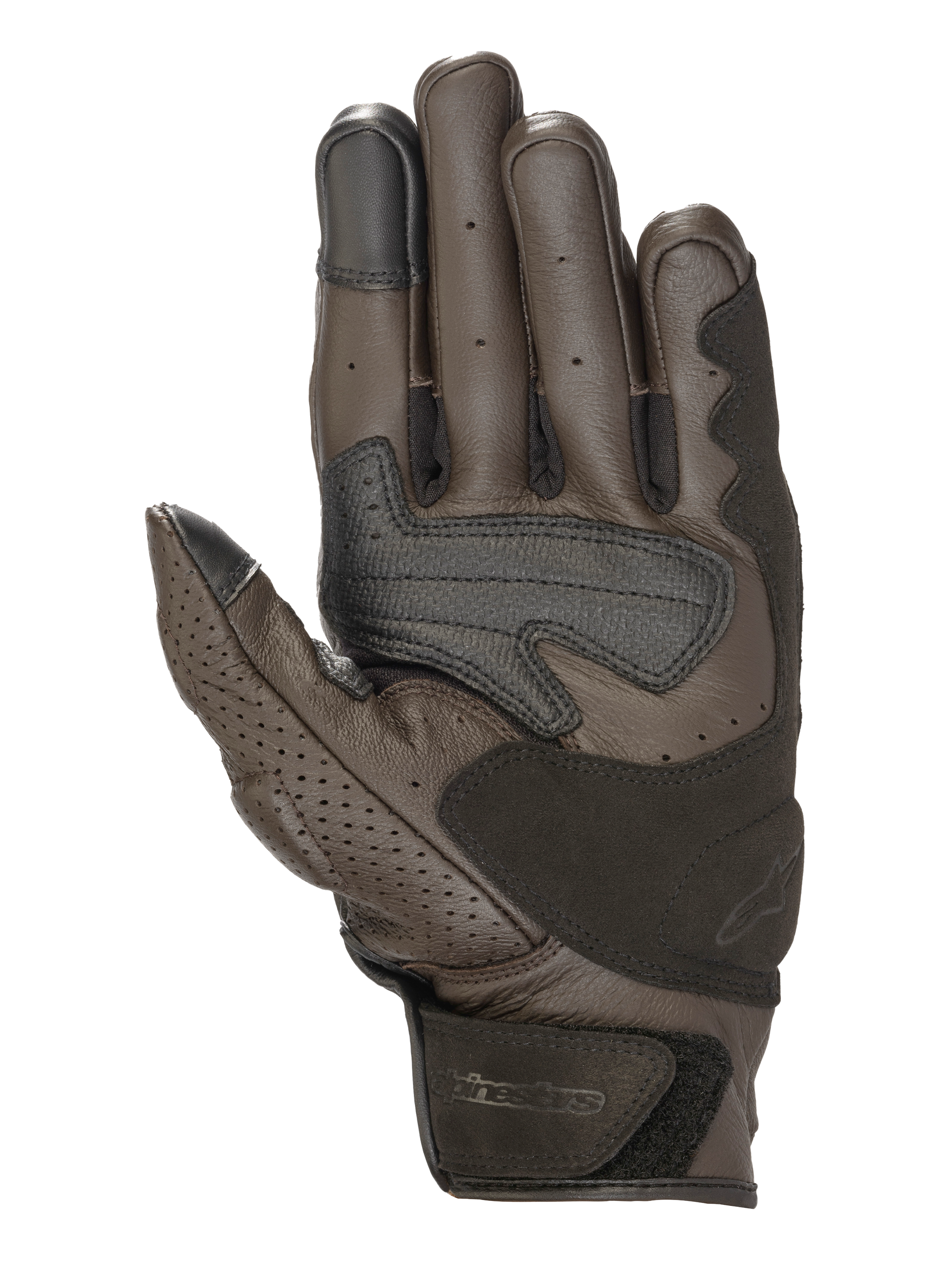 Alpinestars Mustang V2 Gloves Tobacco Brown/Black motorcycle gloves – image 2