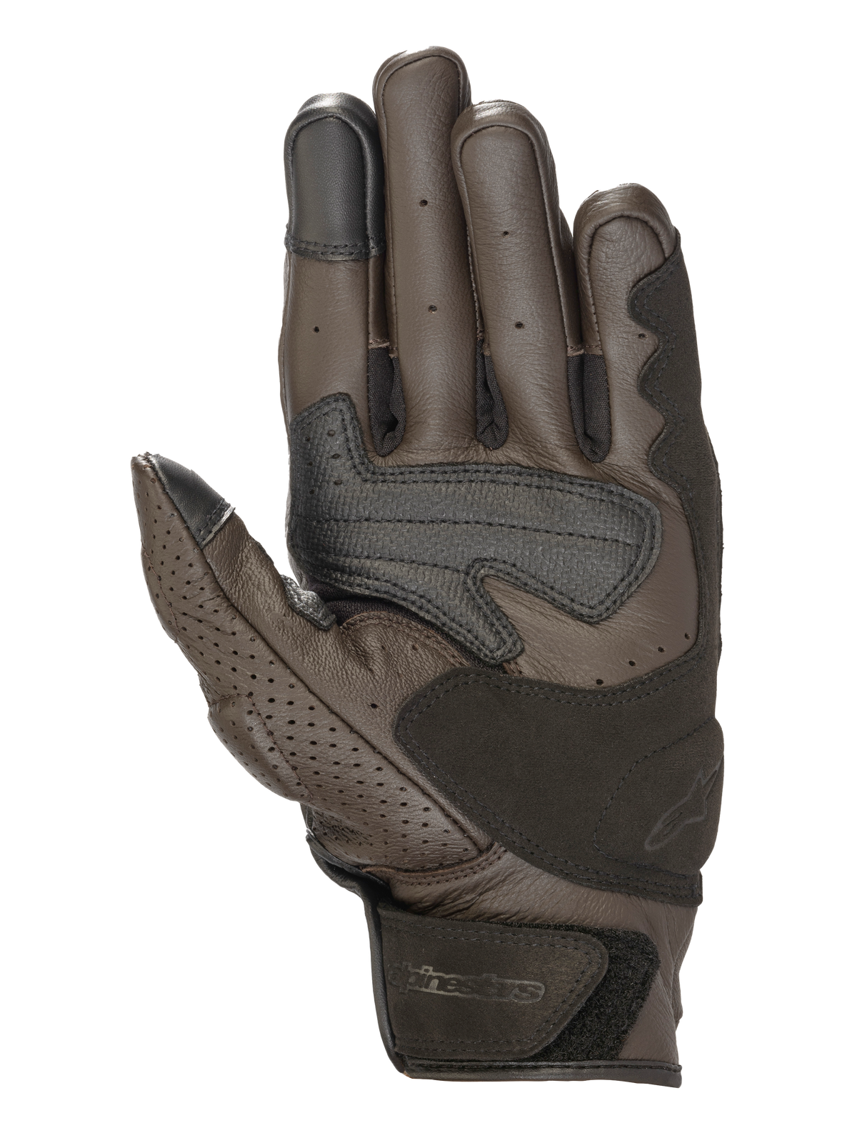 Alpinestars Mustang V2 Gloves Tobacco Brown/Black motorcycle gloves – image 2
