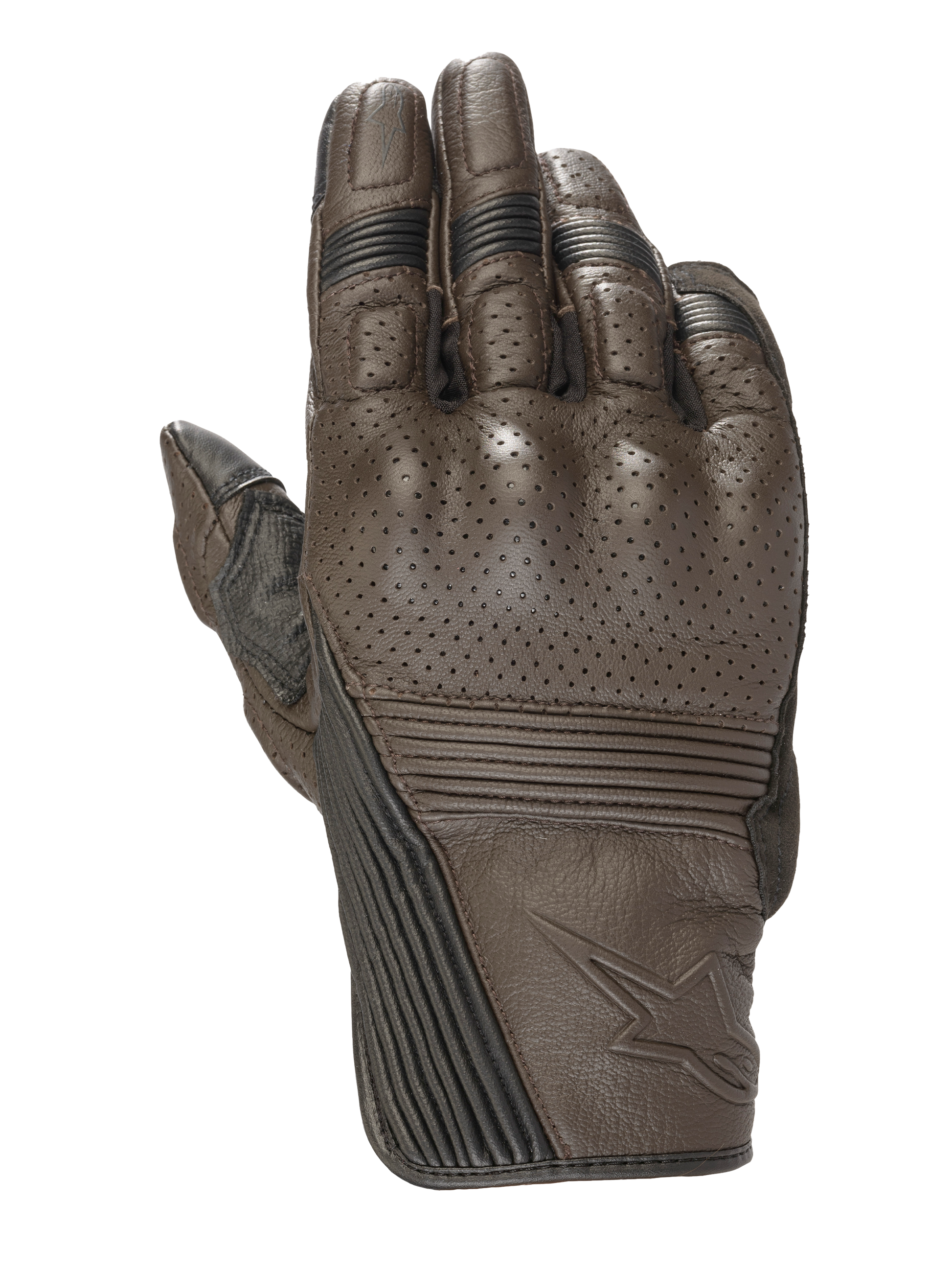 Alpinestars Mustang V2 Gloves Tobacco Brown/Black motorcycle gloves – image 1
