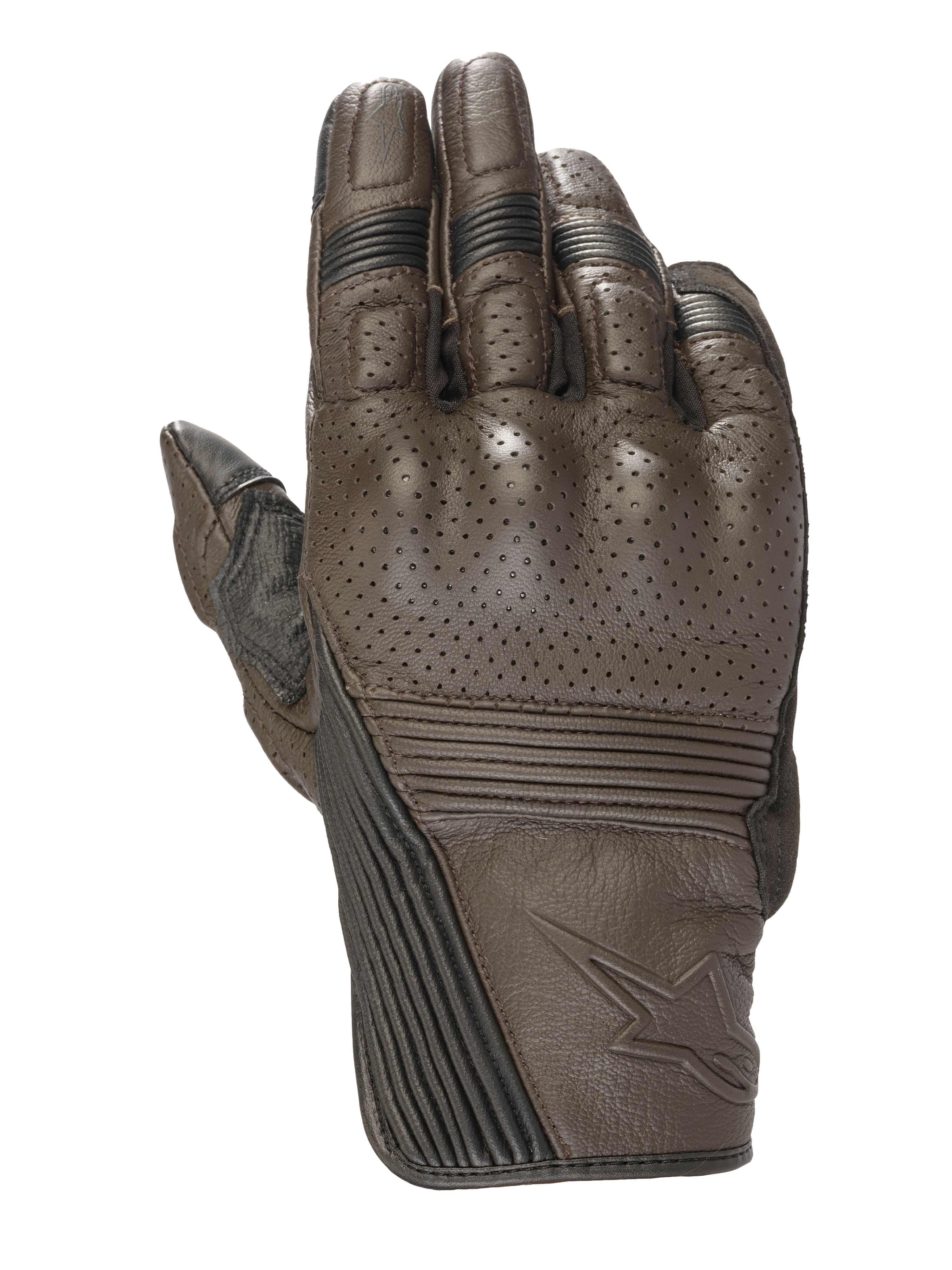 Alpinestars Mustang V2 Gloves Tobacco Brown/Black motorcycle gloves – image 1