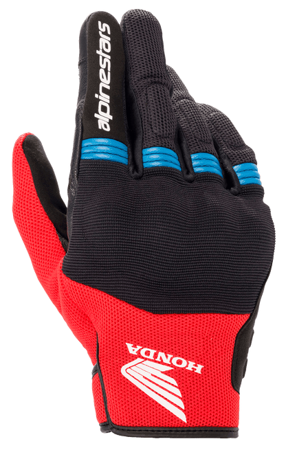 Alpinestars Honda Copper Glove Black/Bright Red/Blue motorcycle gloves – image 1