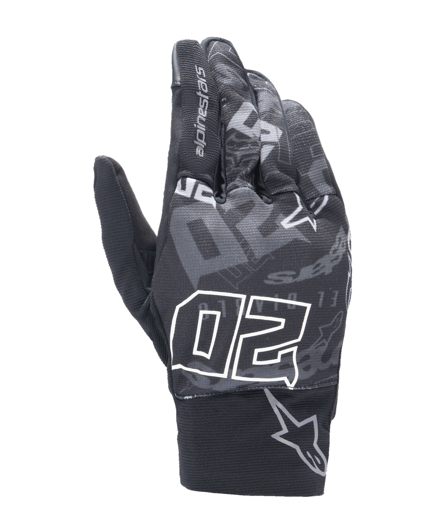 Alpinestars FQ20 Reef Gloves Black/Tar Gray motorcycle gloves – image 1