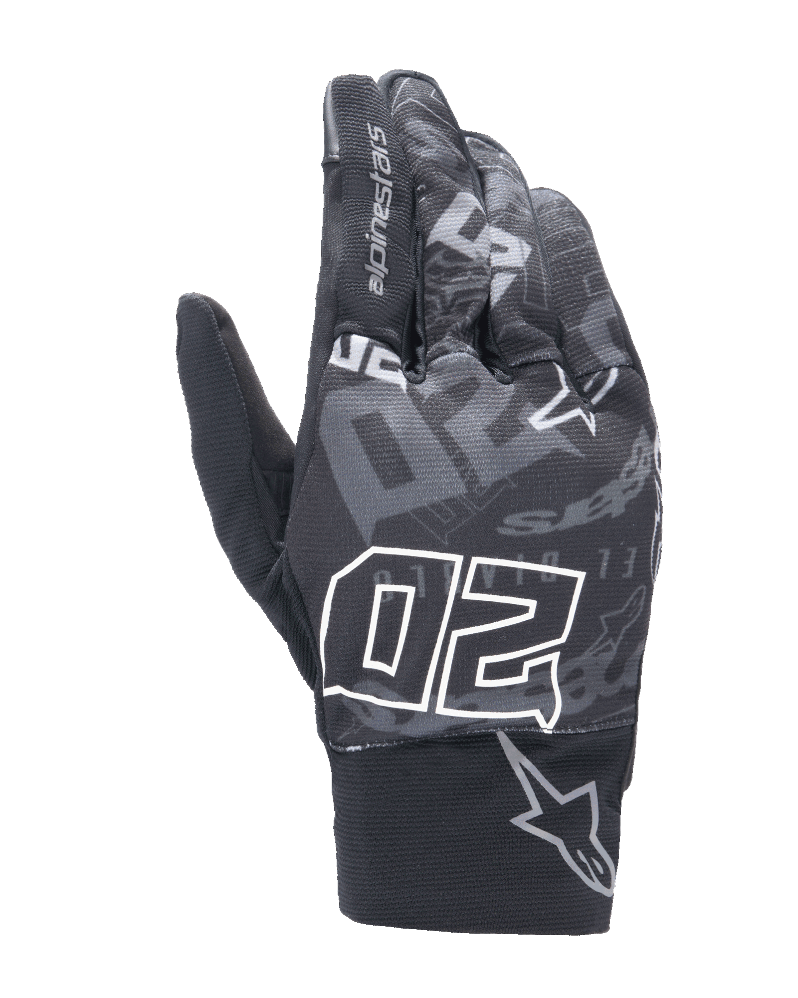 Alpinestars FQ20 Reef Gloves Black/Tar Gray motorcycle gloves – image 1