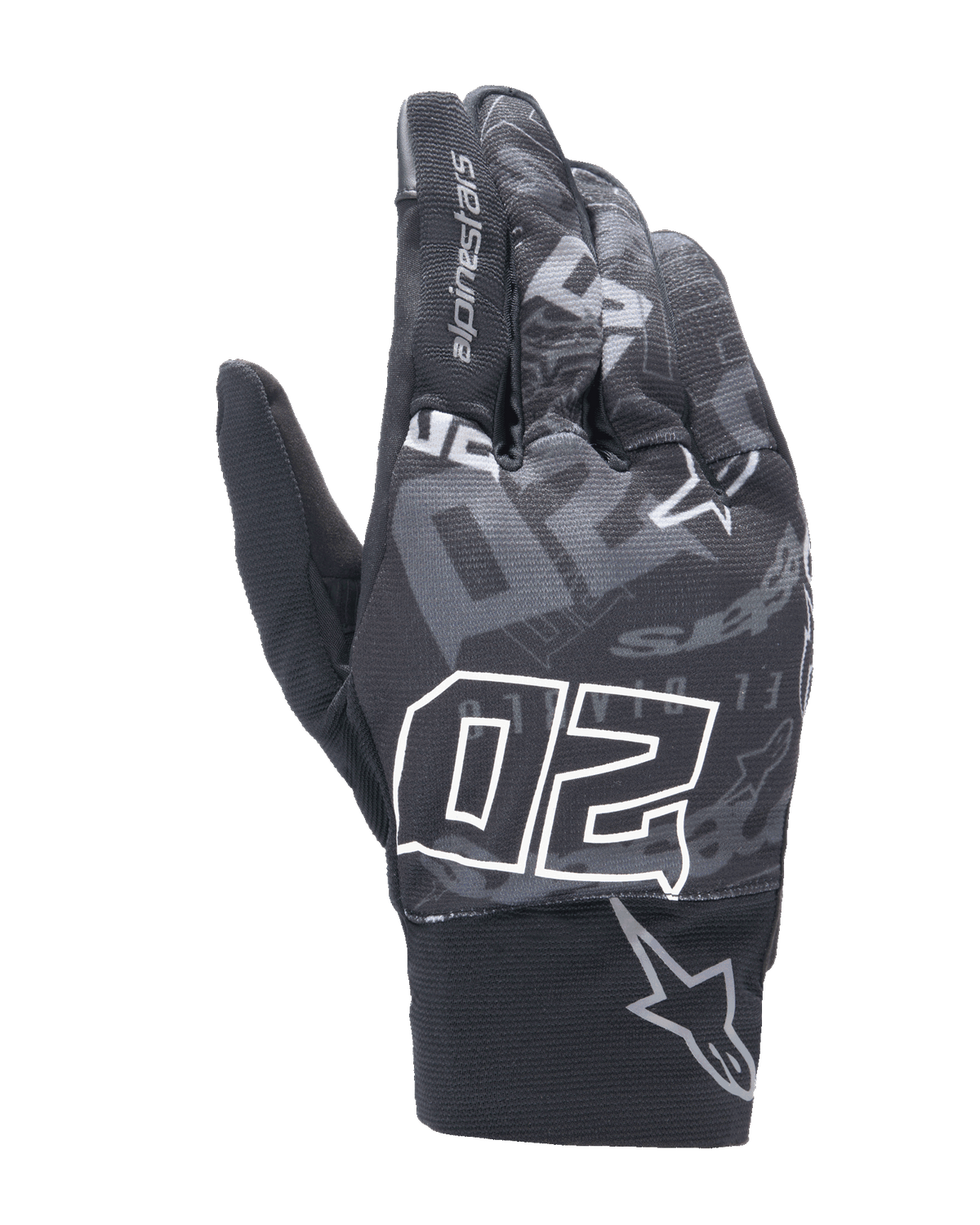 Alpinestars FQ20 Reef Gloves Black/Tar Gray motorcycle gloves – image 1