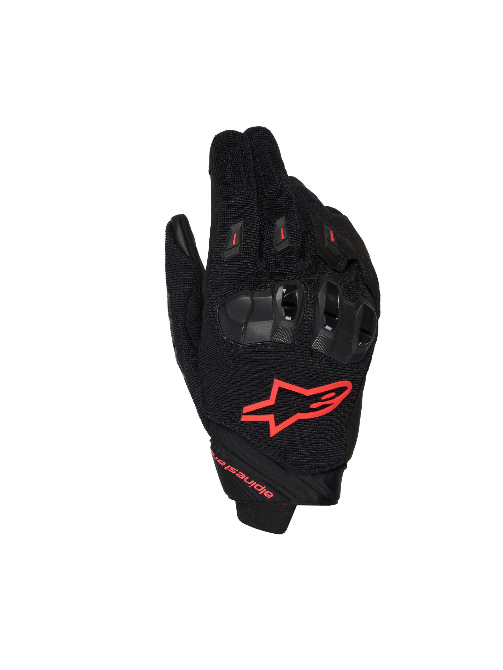 Alpinestars SP X 1 Gloves Black/Red Fluo motorcycle gloves – image 1