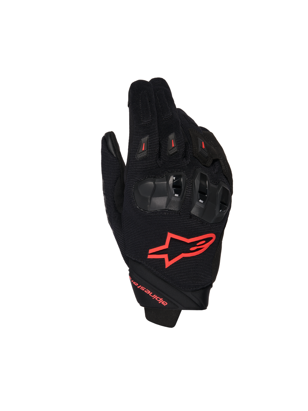 Alpinestars SP X 1 Gloves Black/Red Fluo motorcycle gloves – image 1