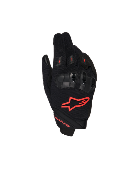 Alpinestars SP X 1 Gloves Black/Red Fluo motorcycle gloves – image 1