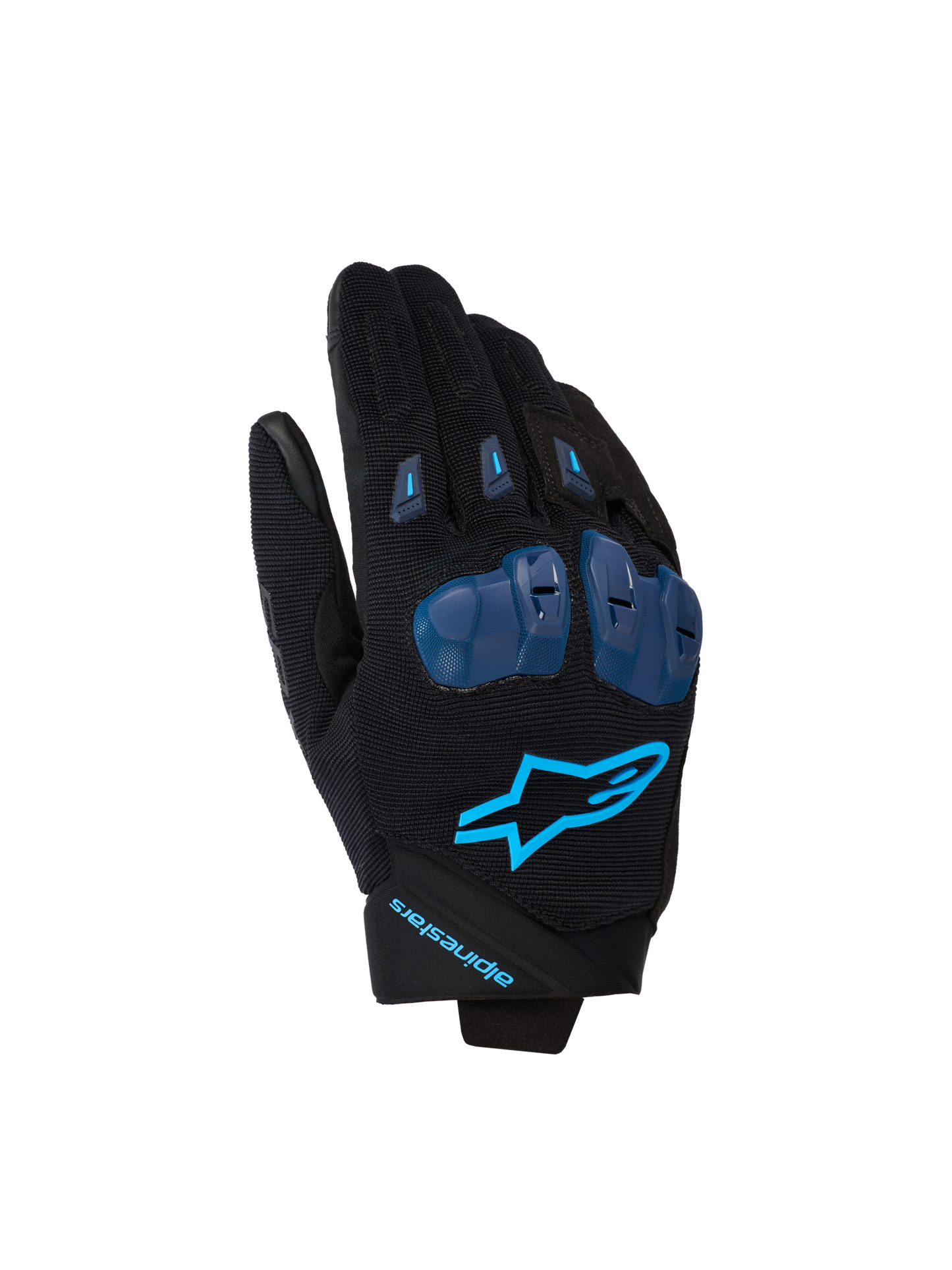 Alpinestars SP X 1 Gloves Black/Blithe Blue motorcycle gloves – image 1