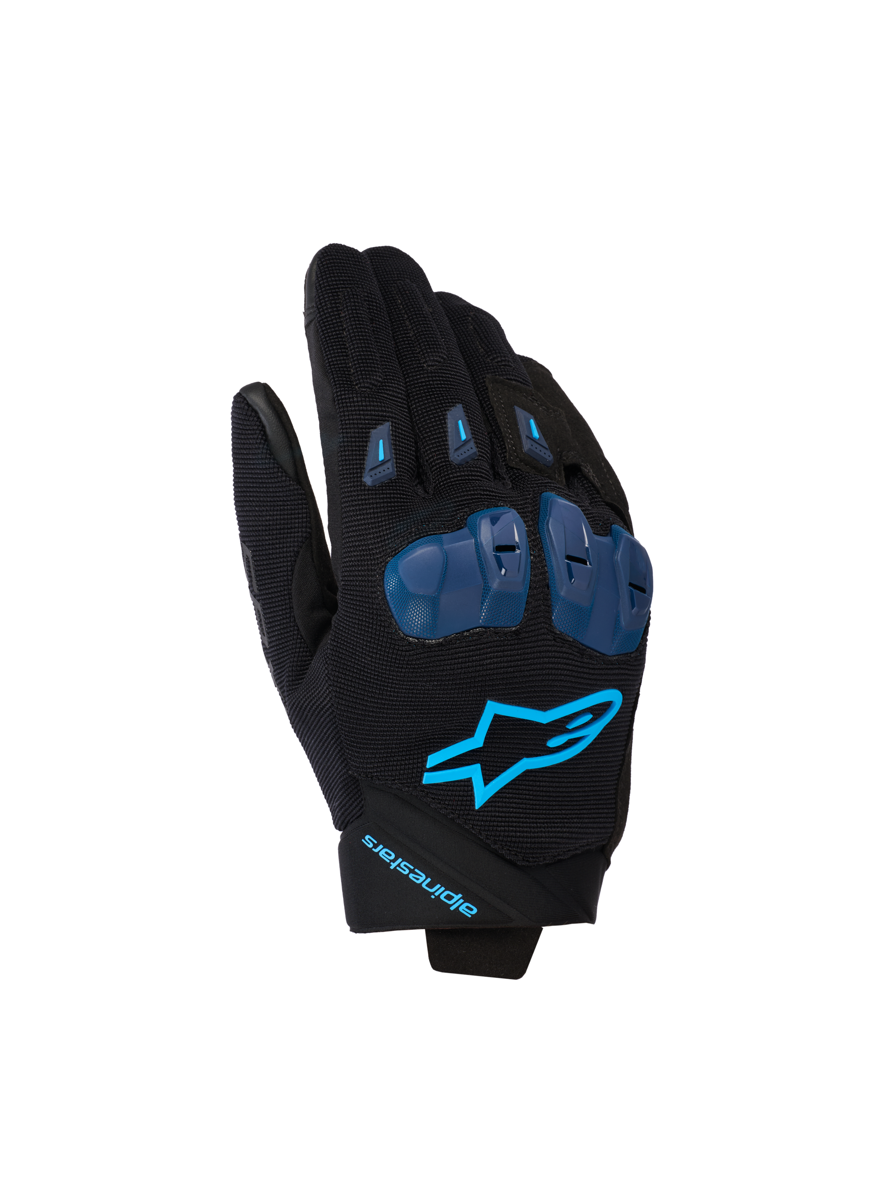 Alpinestars SP X 1 Gloves Black/Blithe Blue motorcycle gloves – image 1