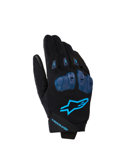 Alpinestars SP X 1 Gloves Black/Blithe Blue motorcycle gloves – image 1