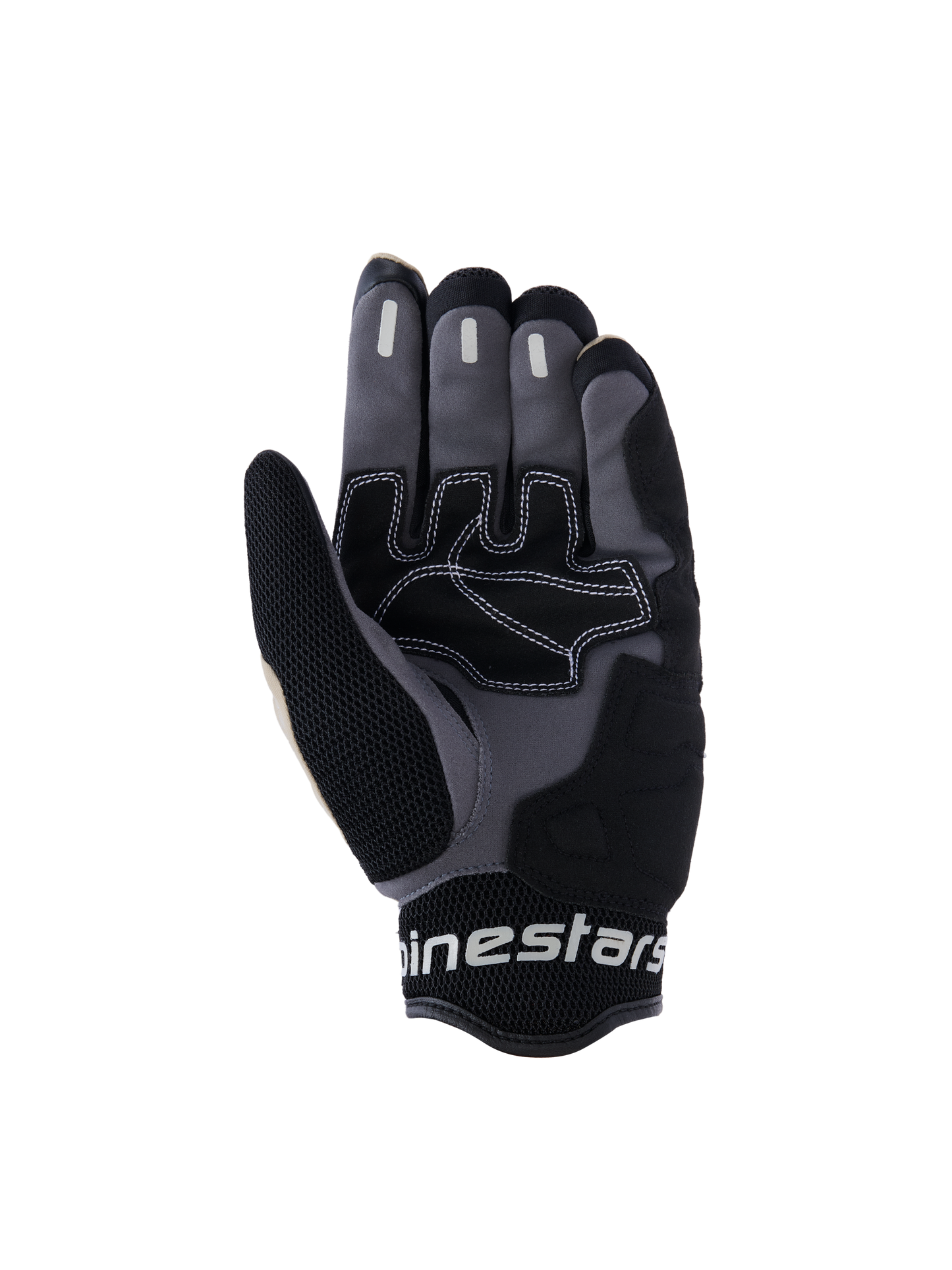 Alpinestars Mogress Airflow Gloves Aluminum/Black motorcycle gloves – image 2