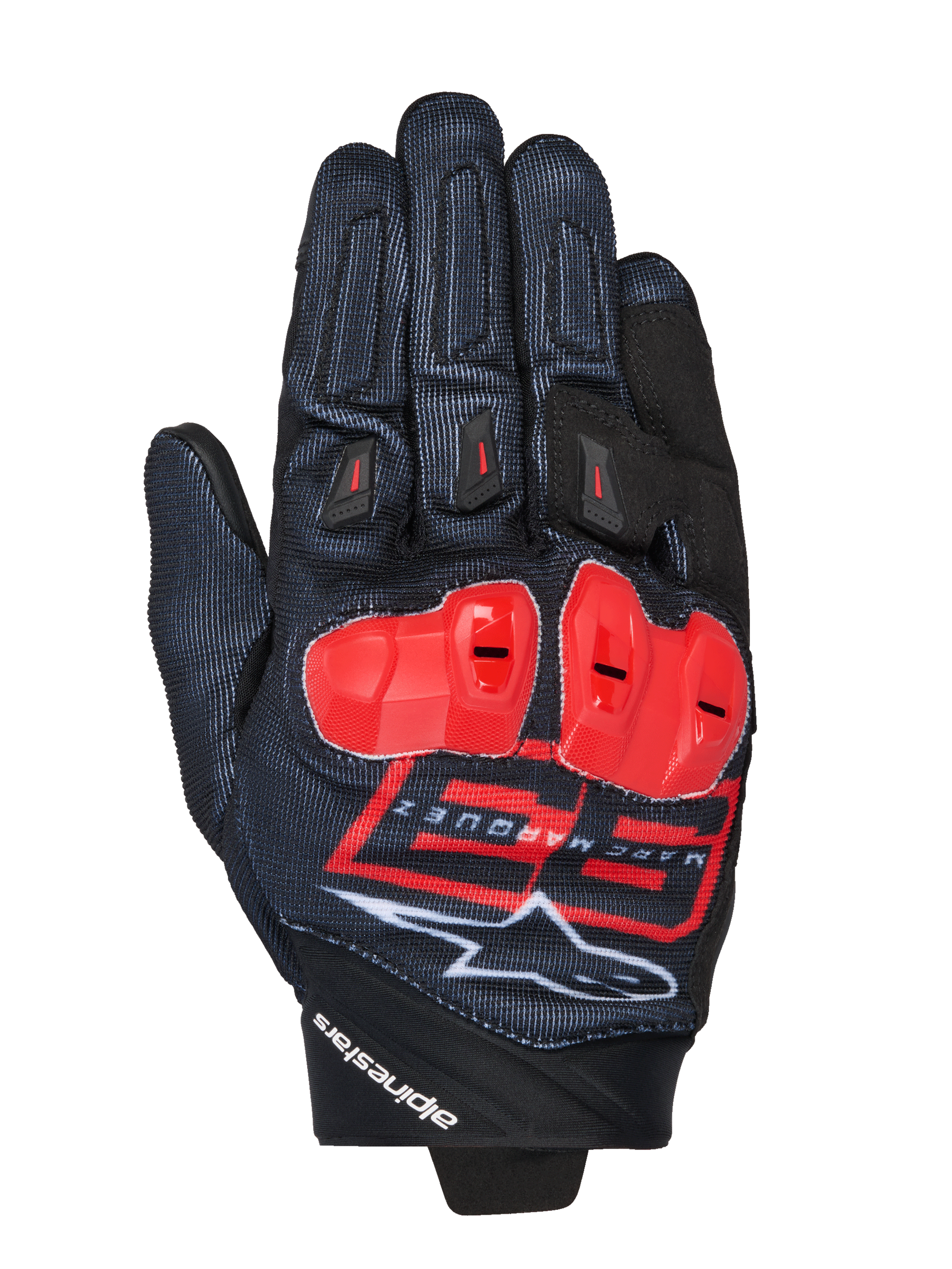 Alpinestars MM93 SPX 1 Gloves Black/Bright Red/White motorcycle gloves – image 1
