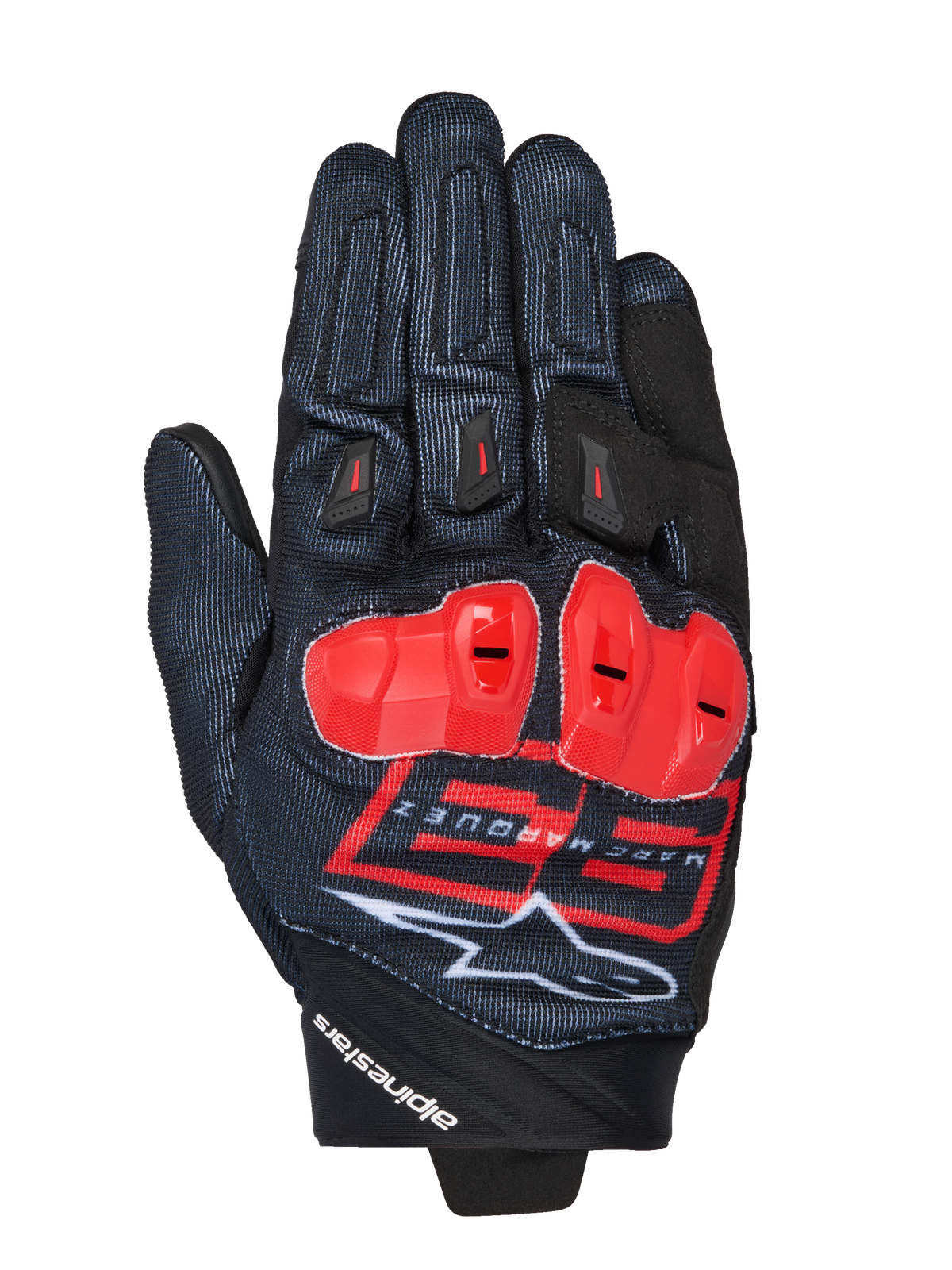 Alpinestars MM93 SPX 1 Gloves Black/Bright Red/White motorcycle gloves – image 1