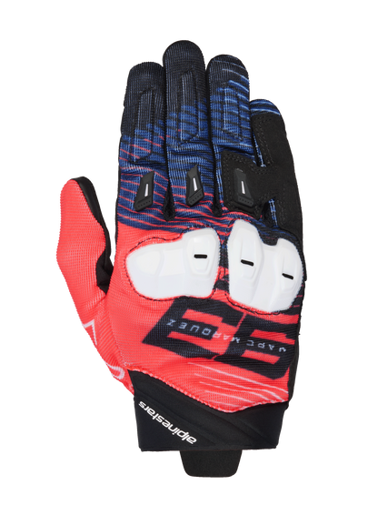 Alpinestars MM93 SPX 1 Gloves Black/Red Fluo/Blue Navy/White motorcycle gloves – image 1