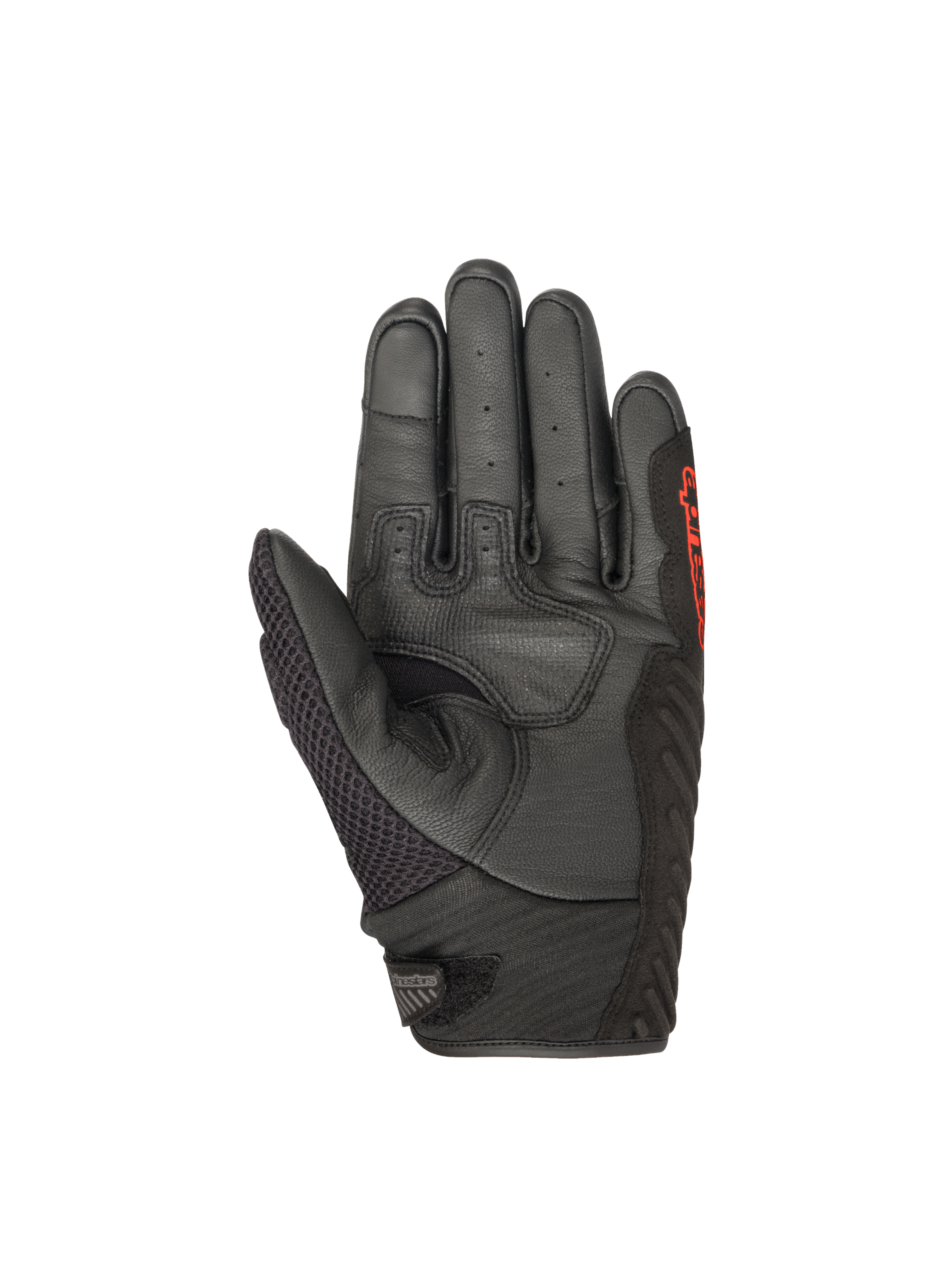 Alpinestars SMX-1 Air V2 Gloves Black/Red Fluorescent motorcycle gloves – image 2