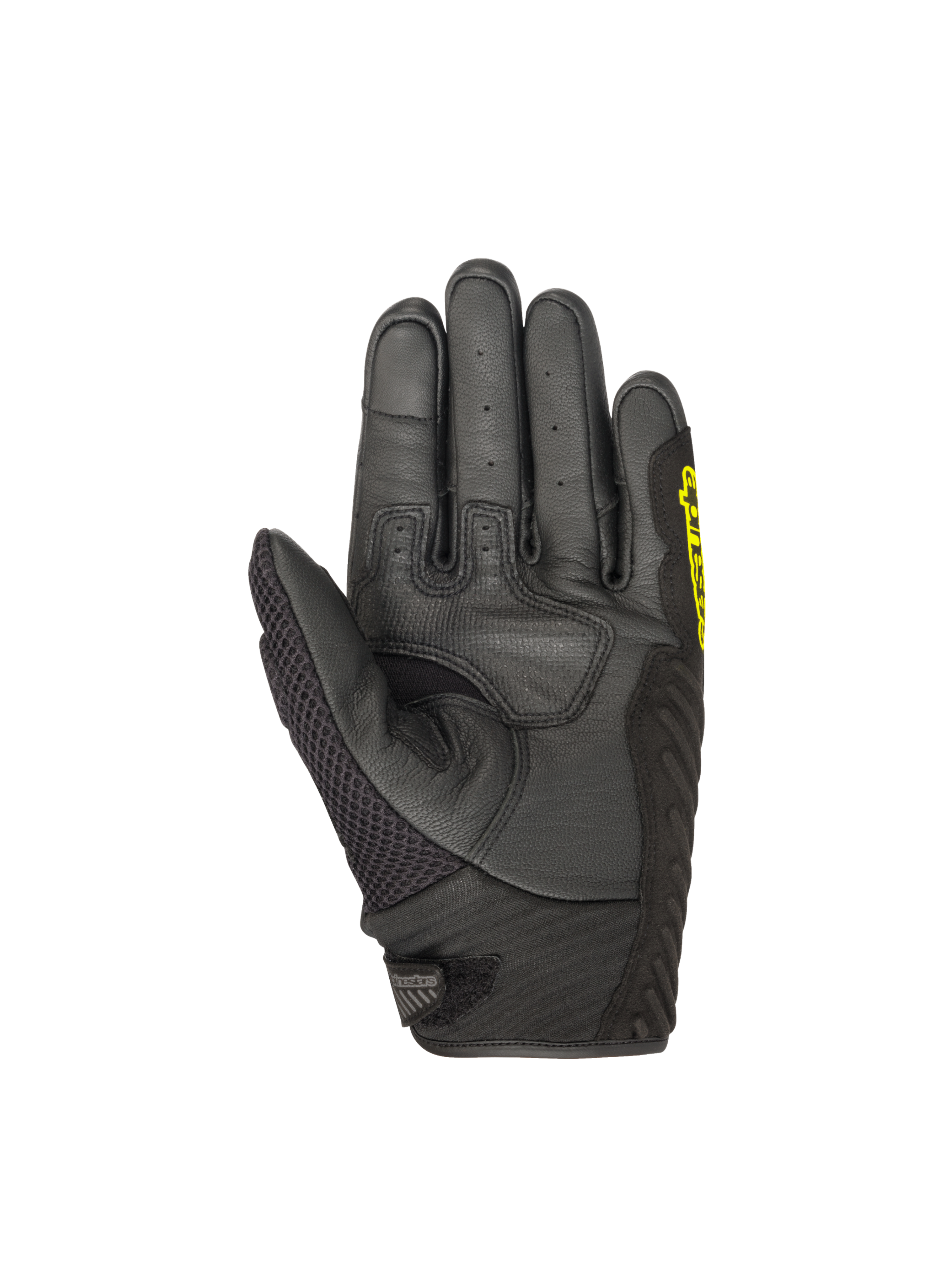Alpinestars SMX-1 Air V2 Gloves Black/Yellow Fluorescent motorcycle gloves – image 2