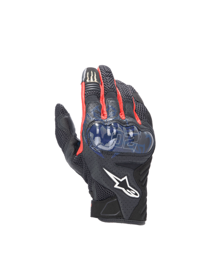 Alpinestars FQ20 SMX-1 Air V2 Monster Gloves Black/Blue/Bright Red/Green motorcycle gloves – image 1