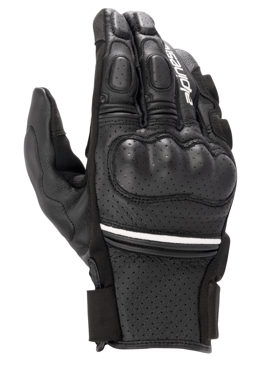 Alpinestars Phenom Leather Air Gloves Black/White motorcycle gloves – image 1