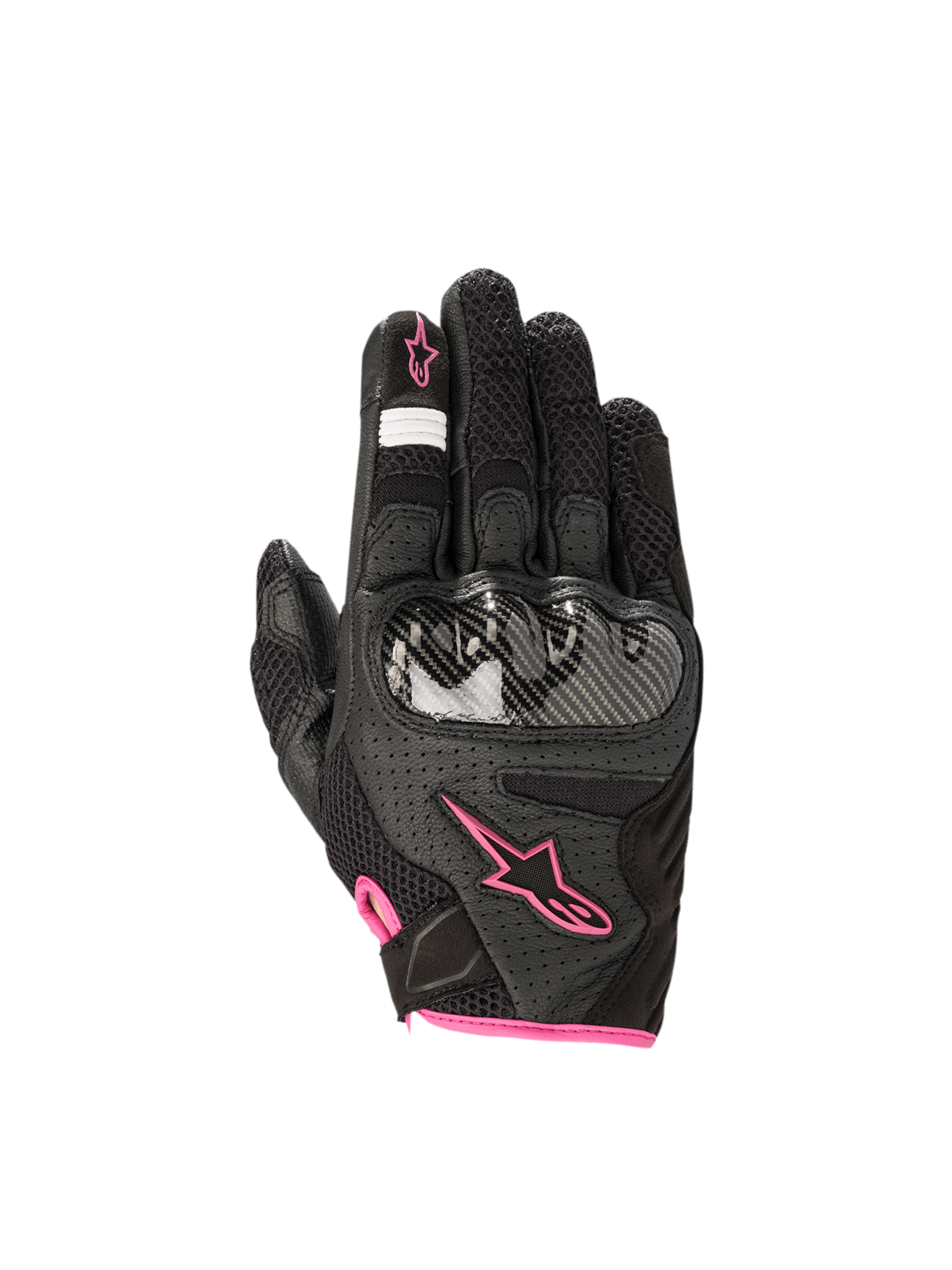 Alpinestars Women Stella SMX1-Air V2 Gloves Black/Fuchsia motorcycle gloves – image 1