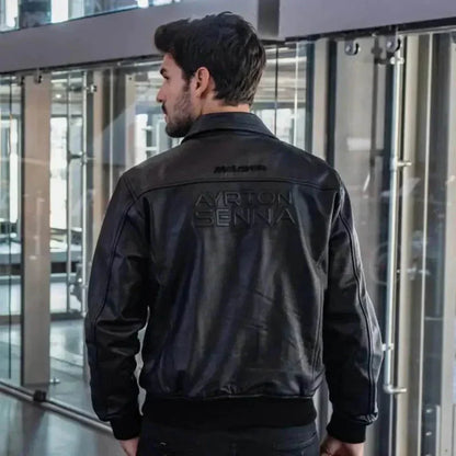 Ayrton Senna McLaren Leather Jacket Three Times World Champion | Speed Racewear