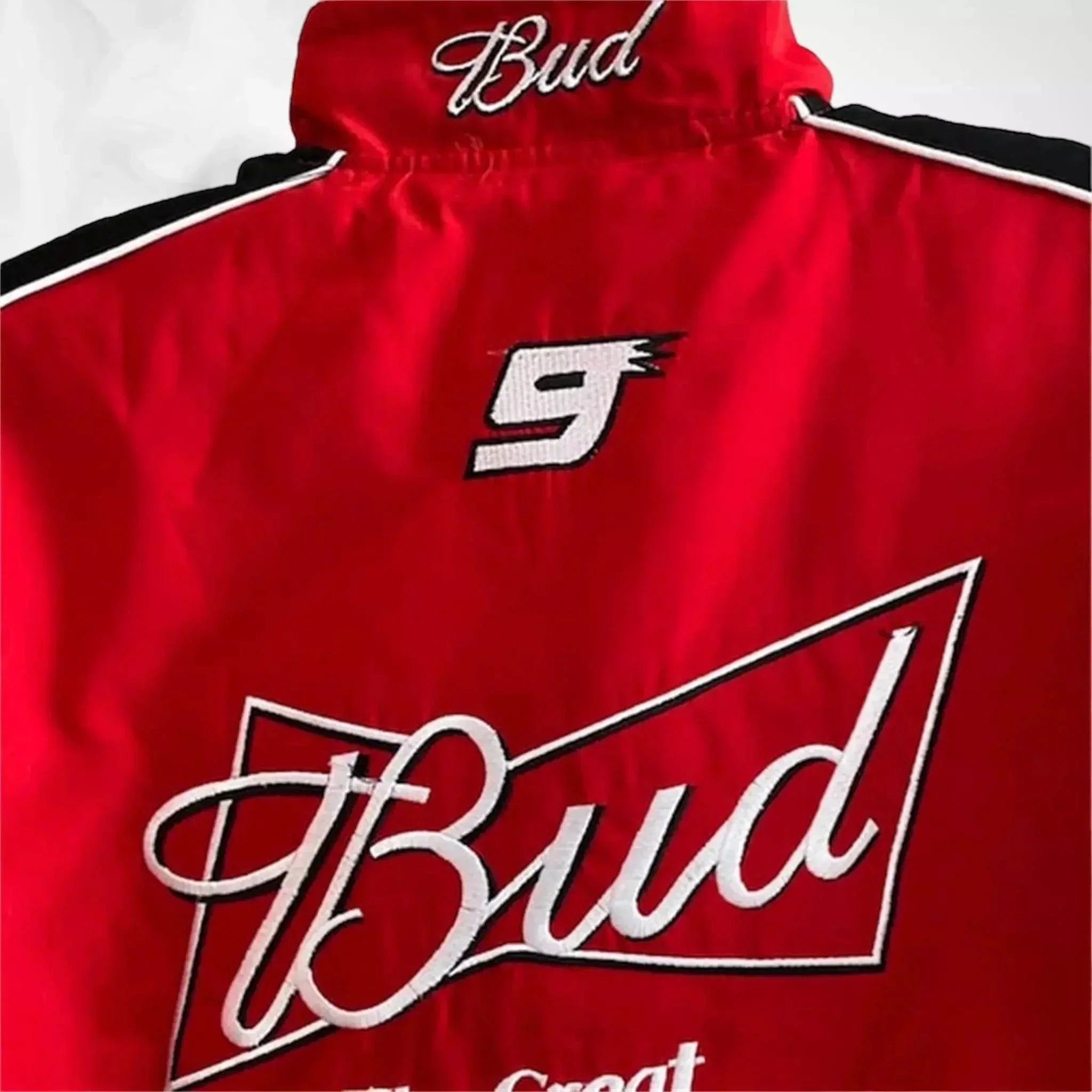 Budweiser Black F1 Retro Racing Jacket | Speed Racewear
