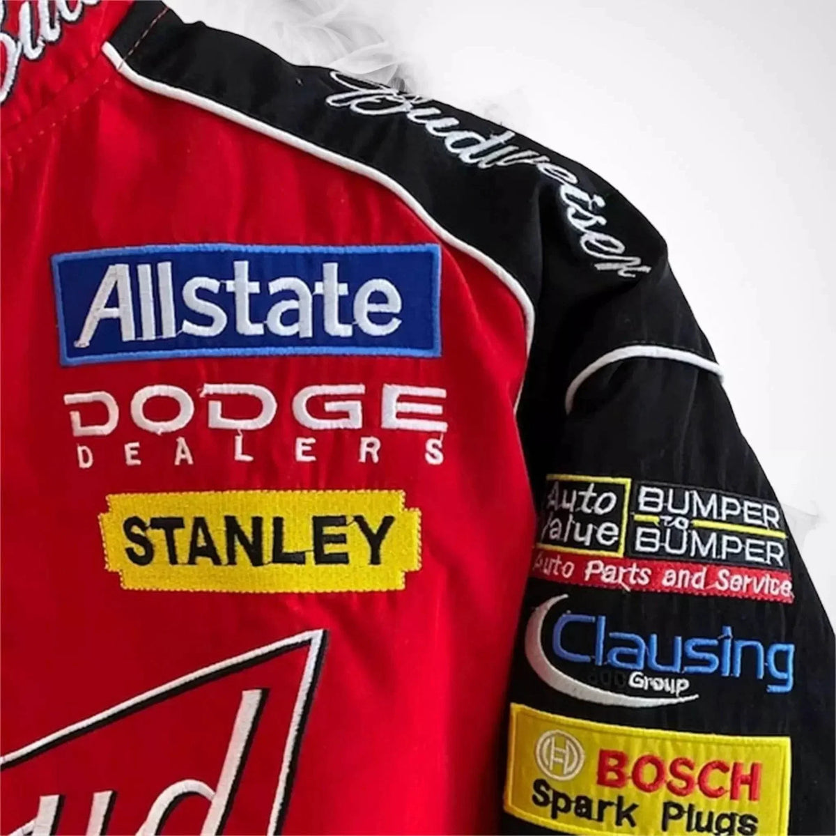 Budweiser Black F1 Retro Racing Jacket | Speed Racewear