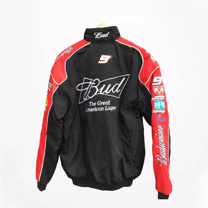 Budweiser F1 Official Embroidered Racing Jacket | Speed Racewear