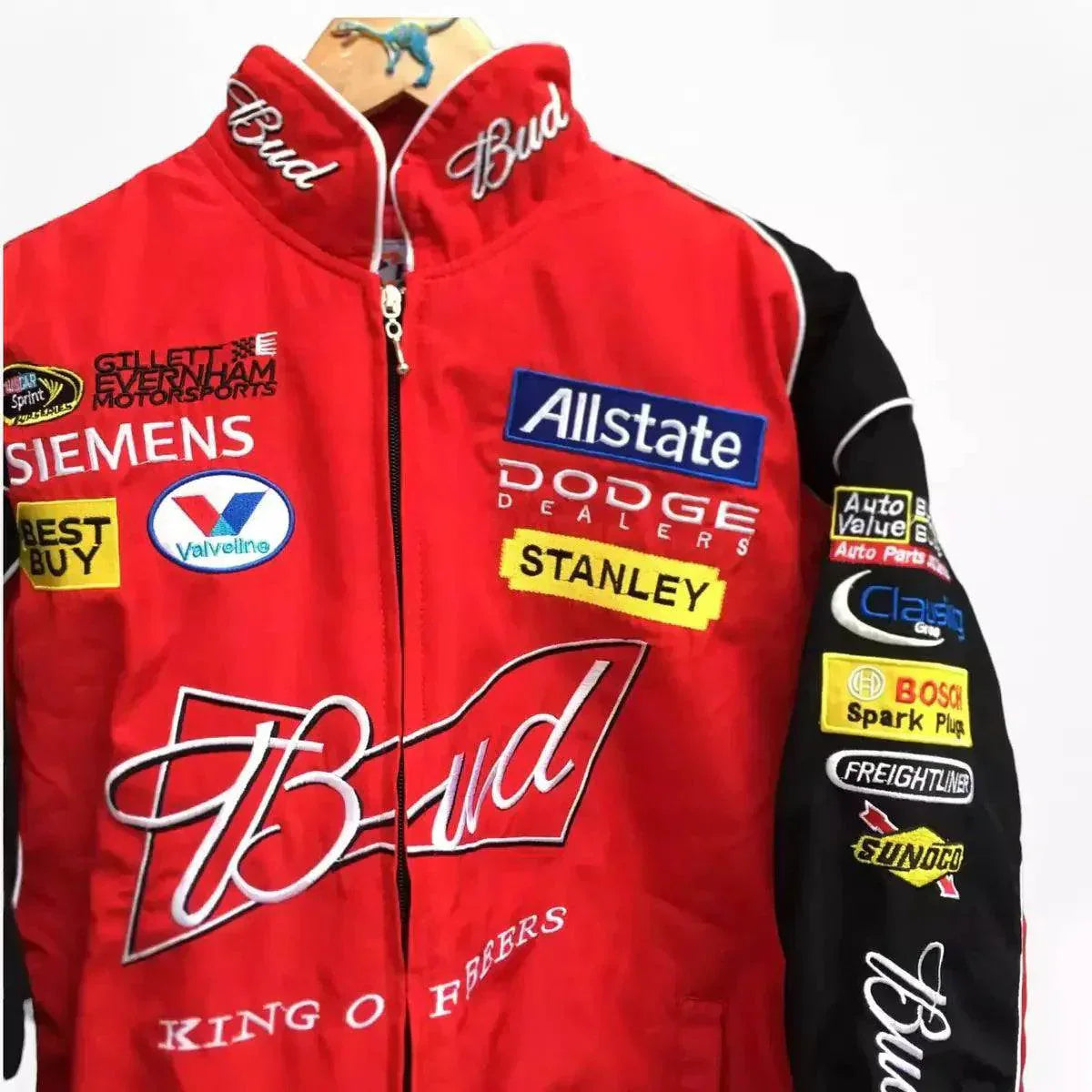 Budweiser F1 Official Embroidered Racing Jacket | Speed Racewear