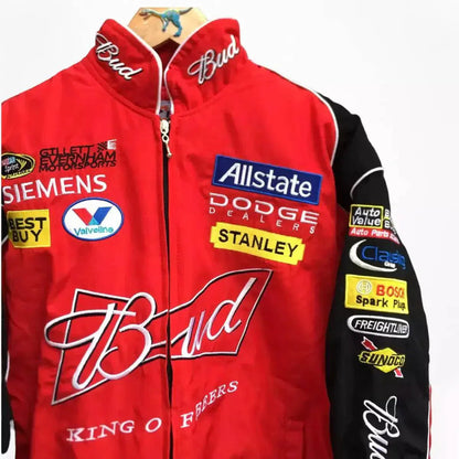 Budweiser F1 Official Embroidered Racing Jacket | Speed Racewear