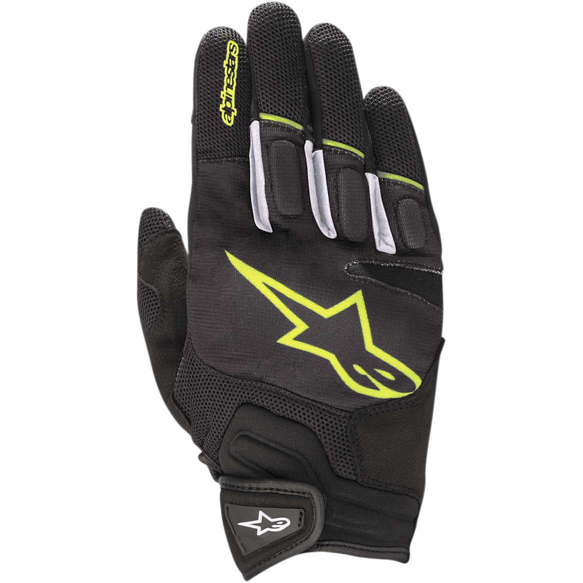 Alpinestars Atom Gloves Black/Yellow Fluorescent motorcycle gloves – image 1