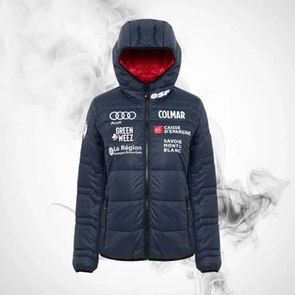 Ski Down jacket COLMAR French National Team Quilted Jacket Aspen Midnight Woman - 2022/23 | Speed Racewear