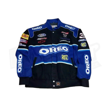 F1 Biker Racing Streetwear Embroidered Bomber Jacket | Speed Racewear