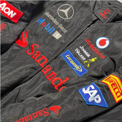 Mercedes F1 Racing Bomber Jacket | Speed Racewear