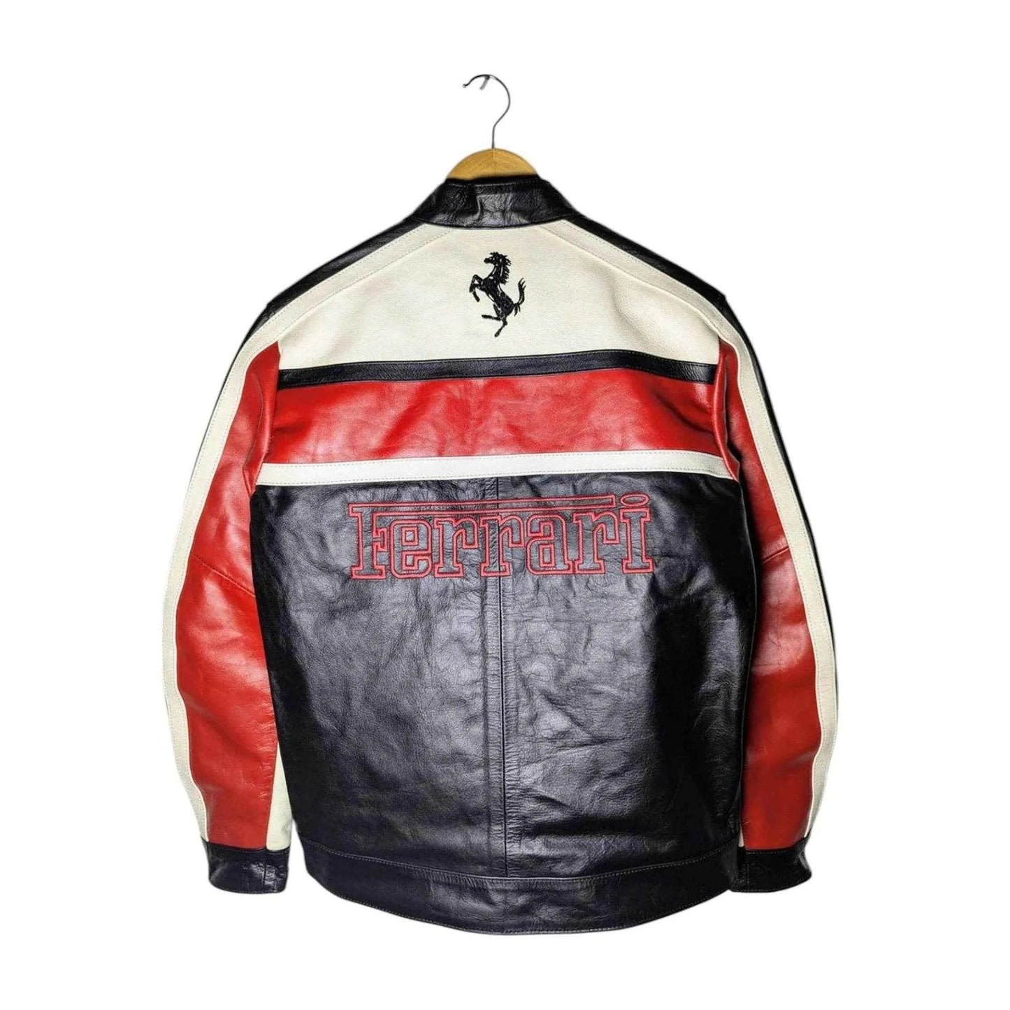 Ferrari Real Leather Unisex Racing Jacket | Speed Racewear