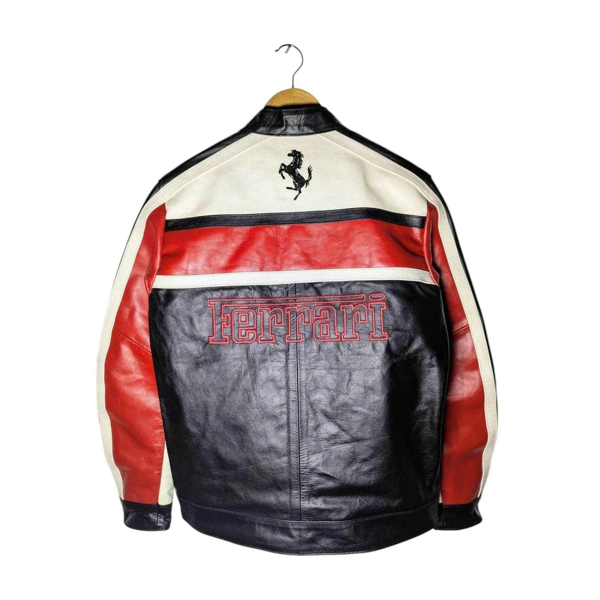 Ferrari Real Leather Unisex Racing Jacket | Speed Racewear