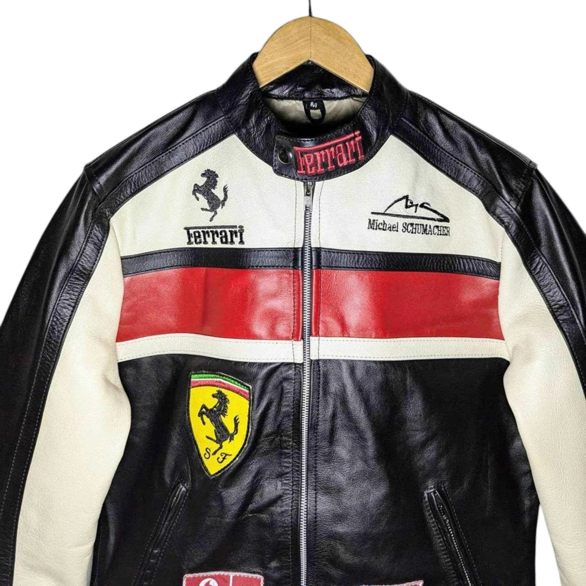 Ferrari Real Leather Unisex Racing Jacket | Speed Racewear