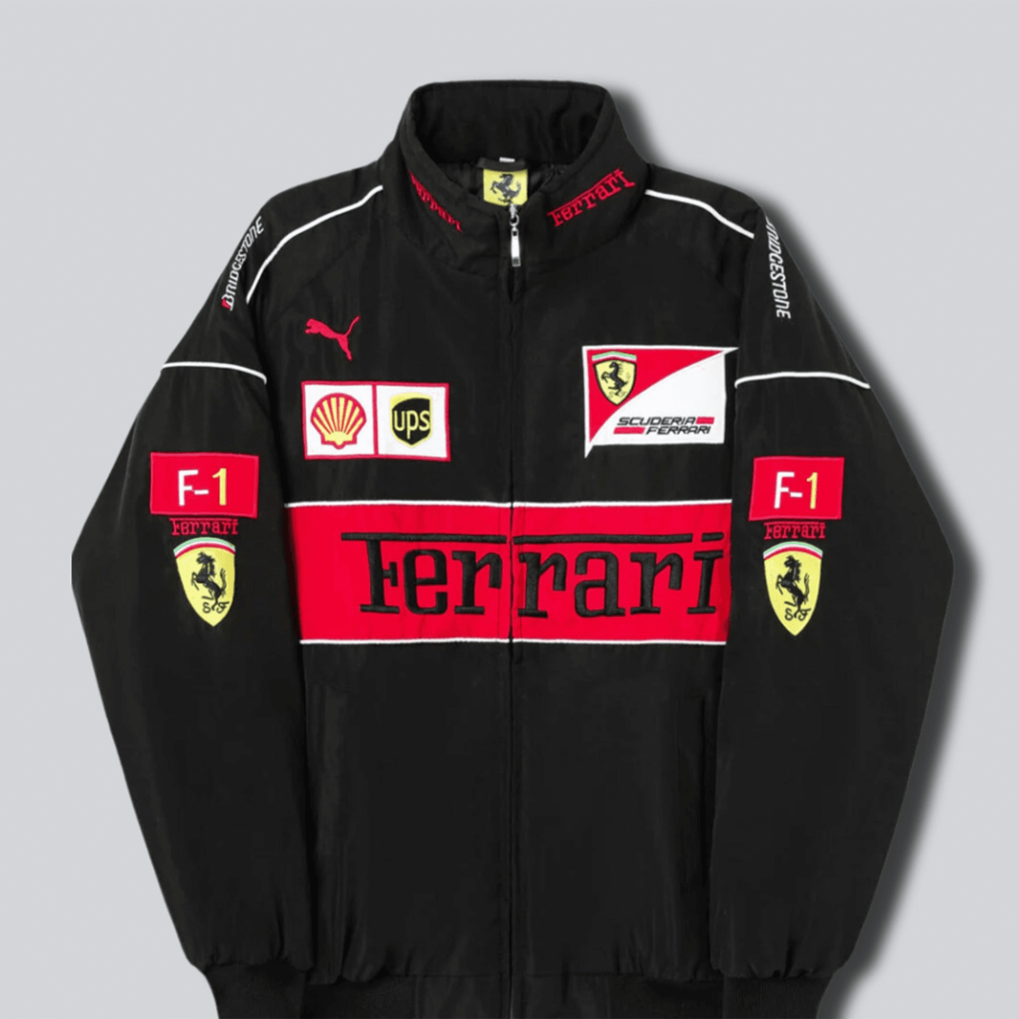 Ferrari F1 Vintage black Jacket | Speed Racewear