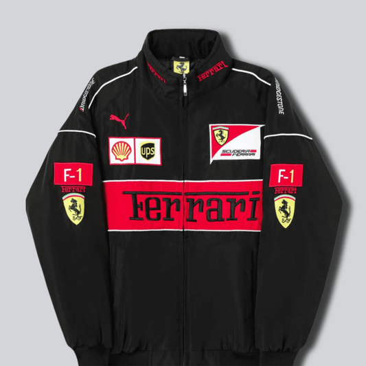 Ferrari F1 Vintage black Jacket | Speed Racewear