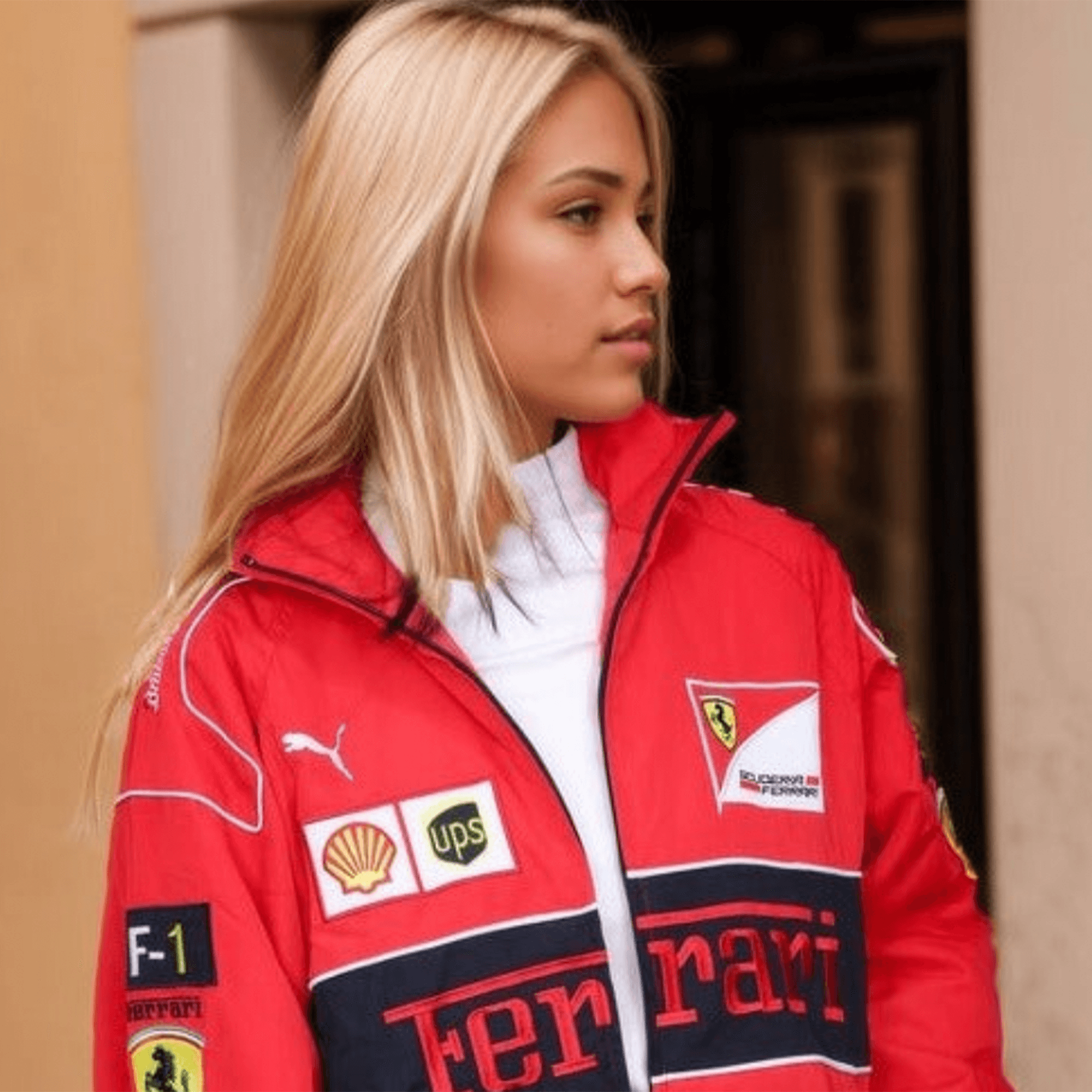 Ferrari F1 Vintage Red Jacket | Speed Racewear