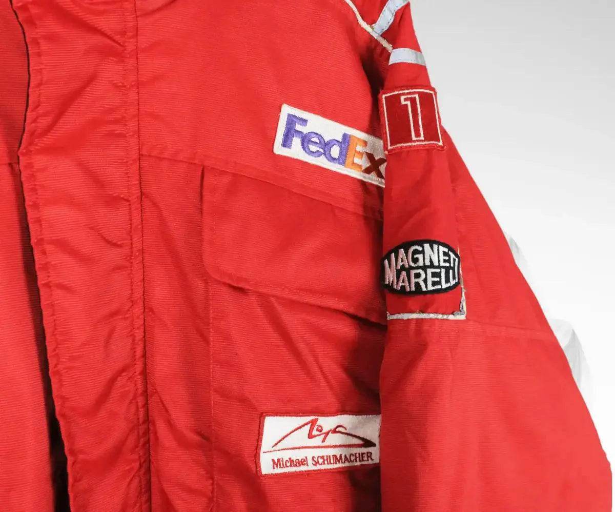 Michael Schumacher Embroidered Vintage Ferrari Shell Jacket | Speed Racewear