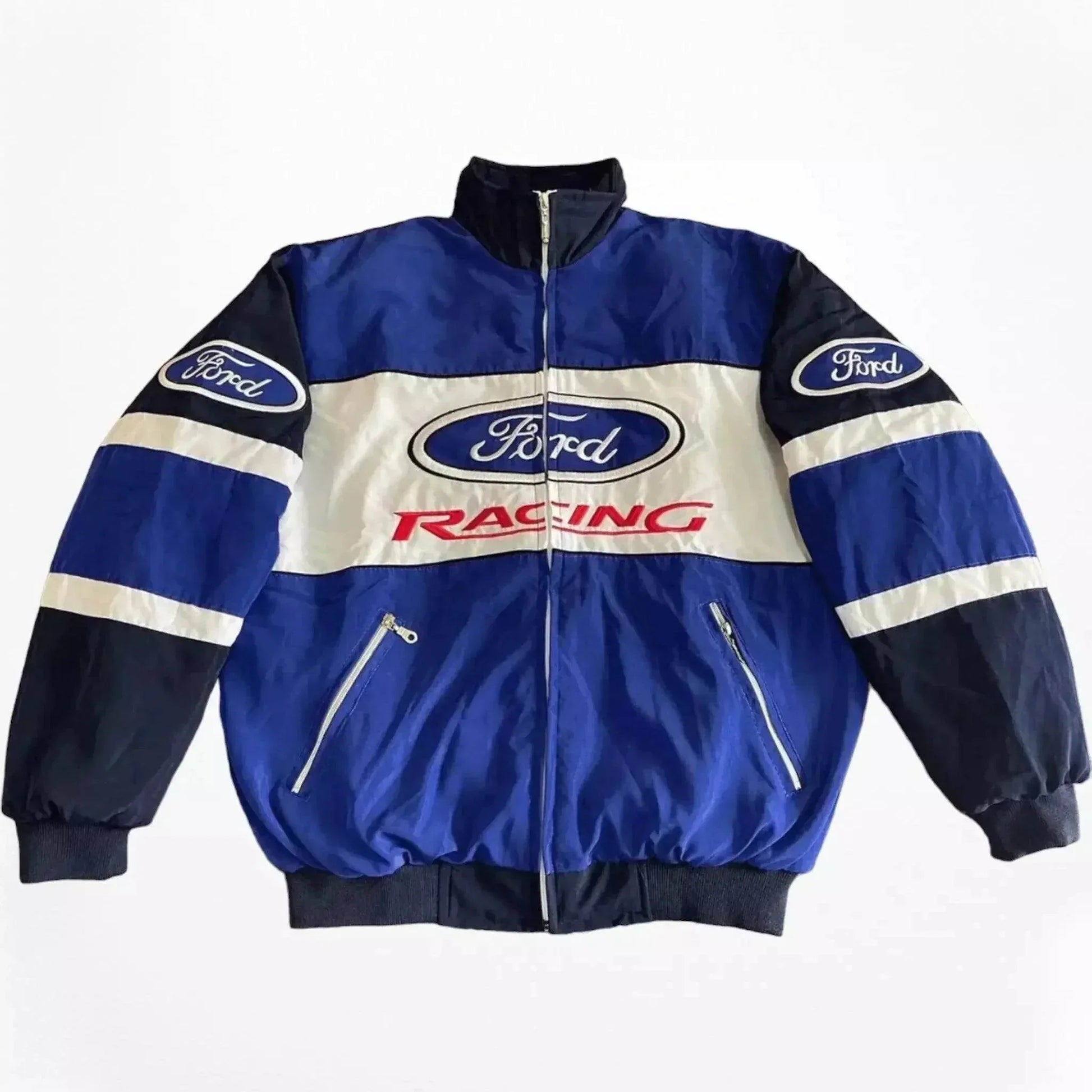 Vintage Ford F1 Racing Embroidered Bomber Jacket | Speed Racewear