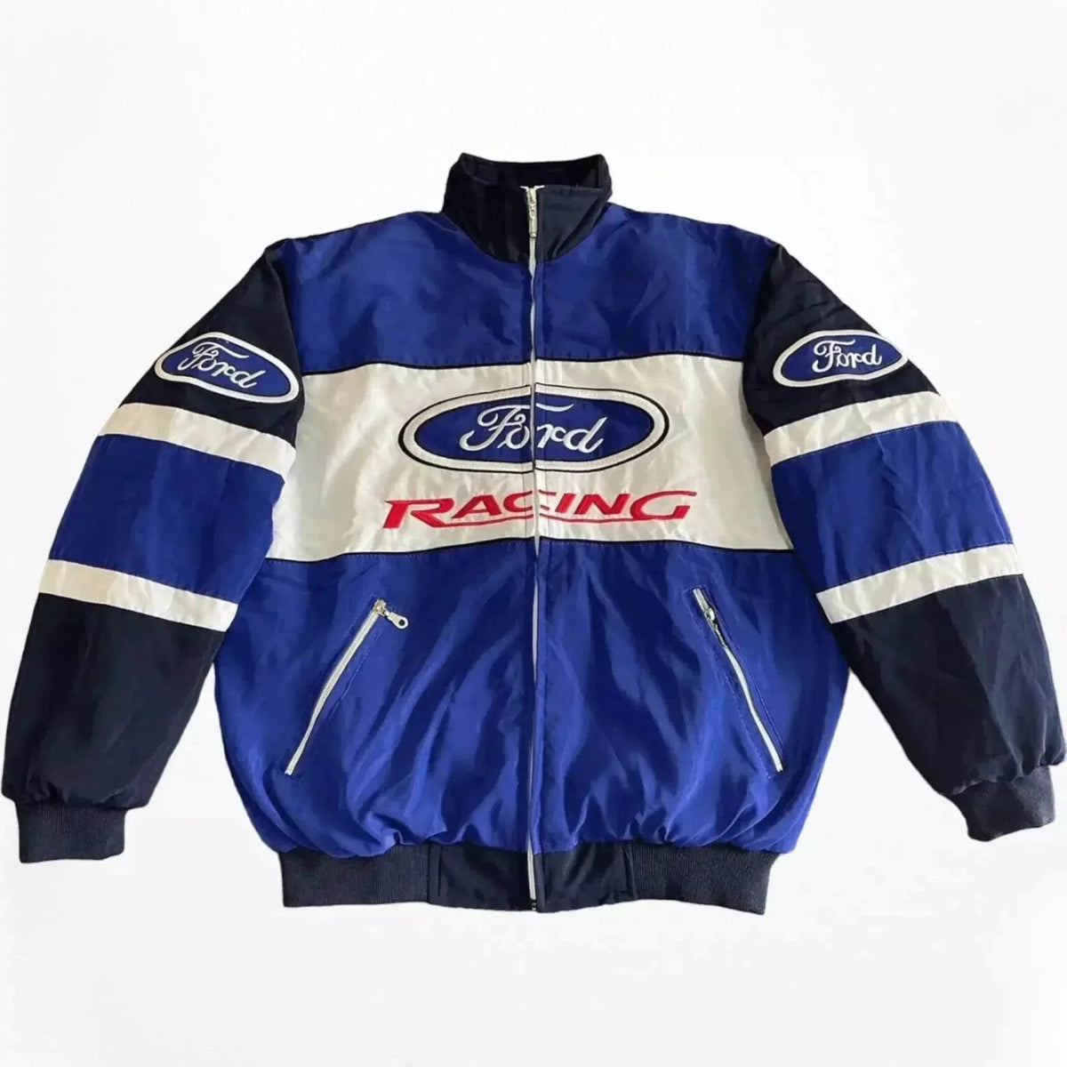 Vintage Ford F1 Racing Embroidered Bomber Jacket | Speed Racewear