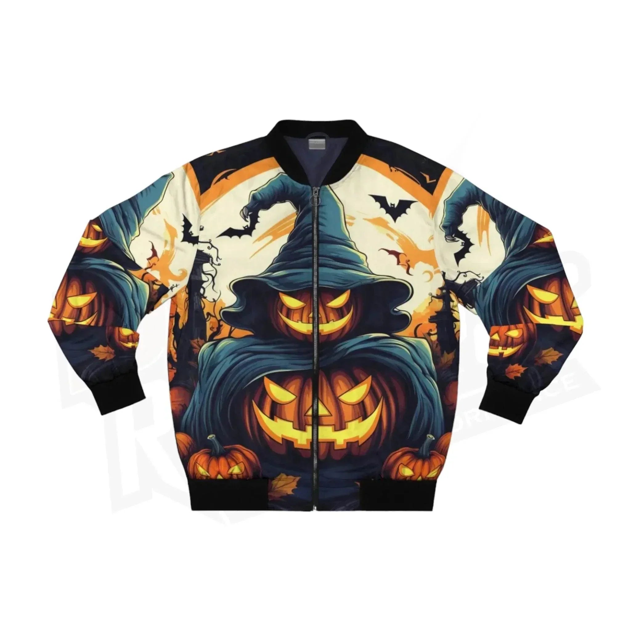 Halloween Jack O Lantern Unisex Bomber Jacket | Speed Racewear
