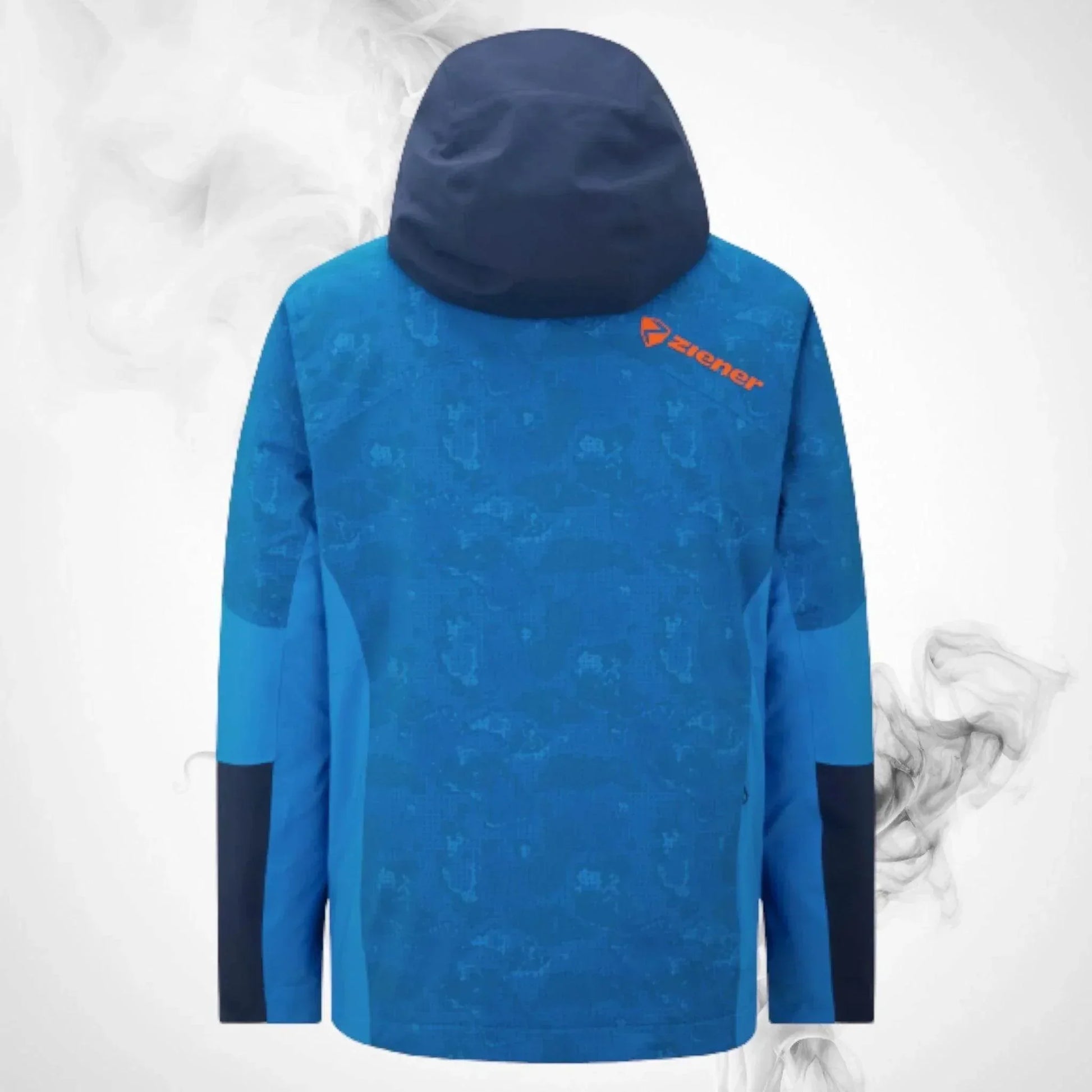 Ski Jacket Ziener Trivor Lady Padded Blue Foggy Print Dark Navy - 2023/24 | Speed Racewear